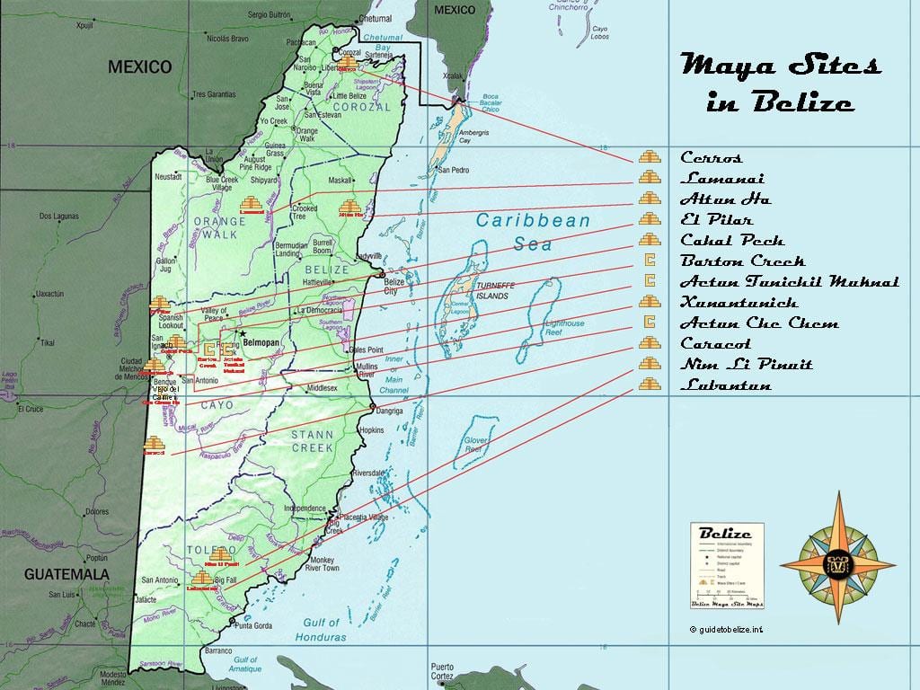 Kat jeyografik nan Beliz piramid