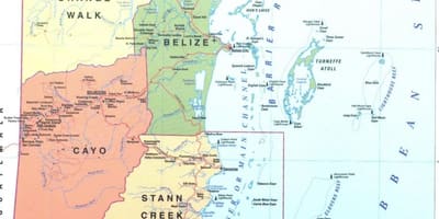 Kat jeyografik nan distri a Beliz