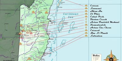 Kat jeyografik nan Beliz piramid